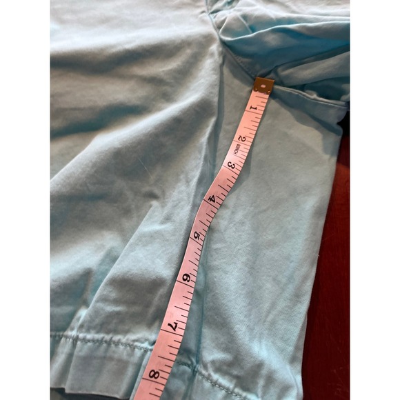 Vineyard Vines Whale Logo Chino Shorts Teal Size 30 - Picture 3 of 6